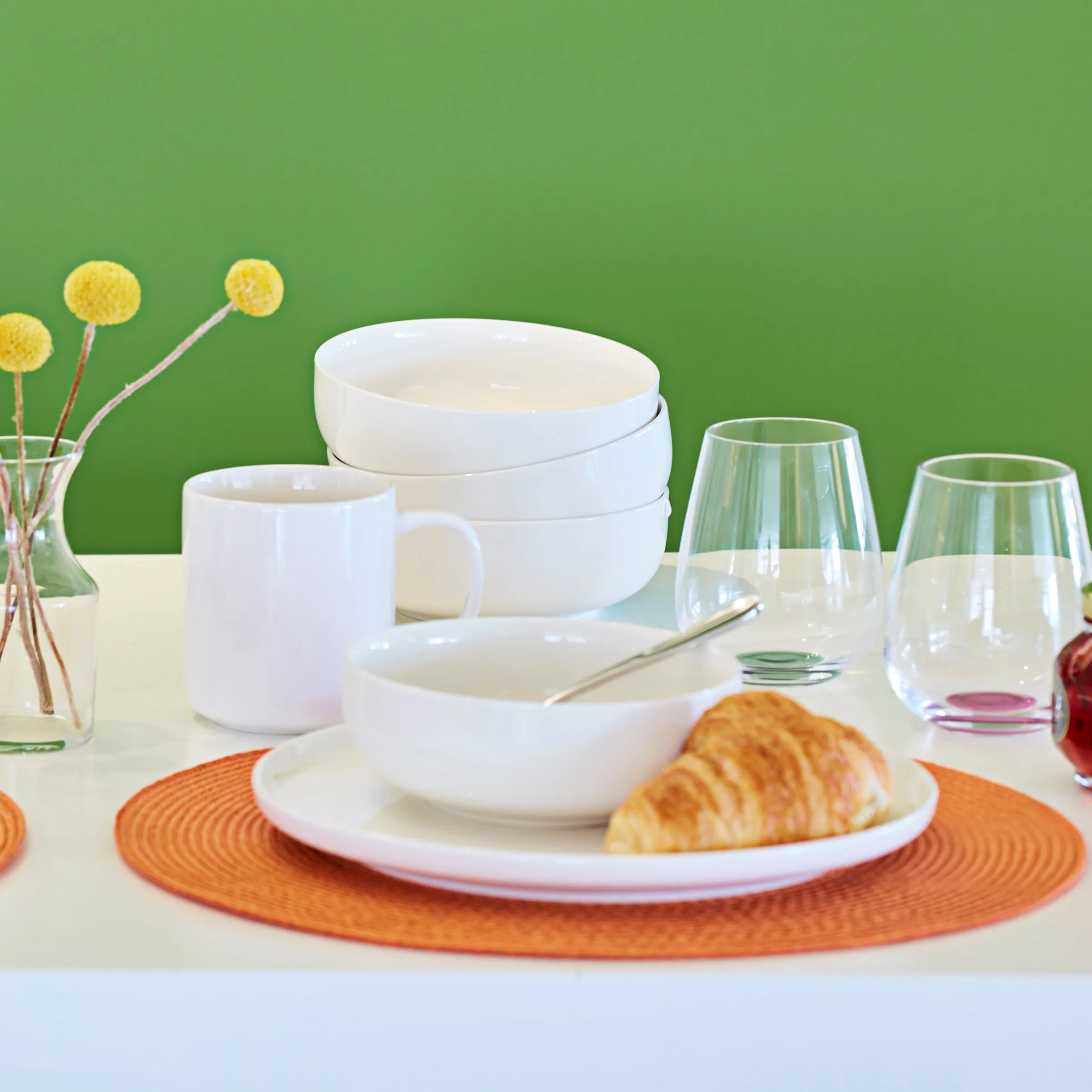 24 Seven White 12 Piece Dinnerware Set