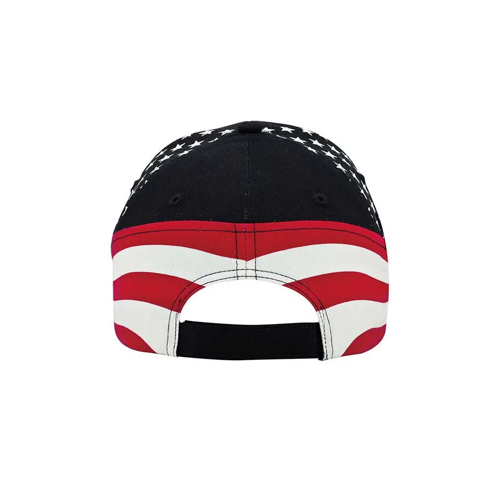 6 Panel Cotton Twill Flag Cap