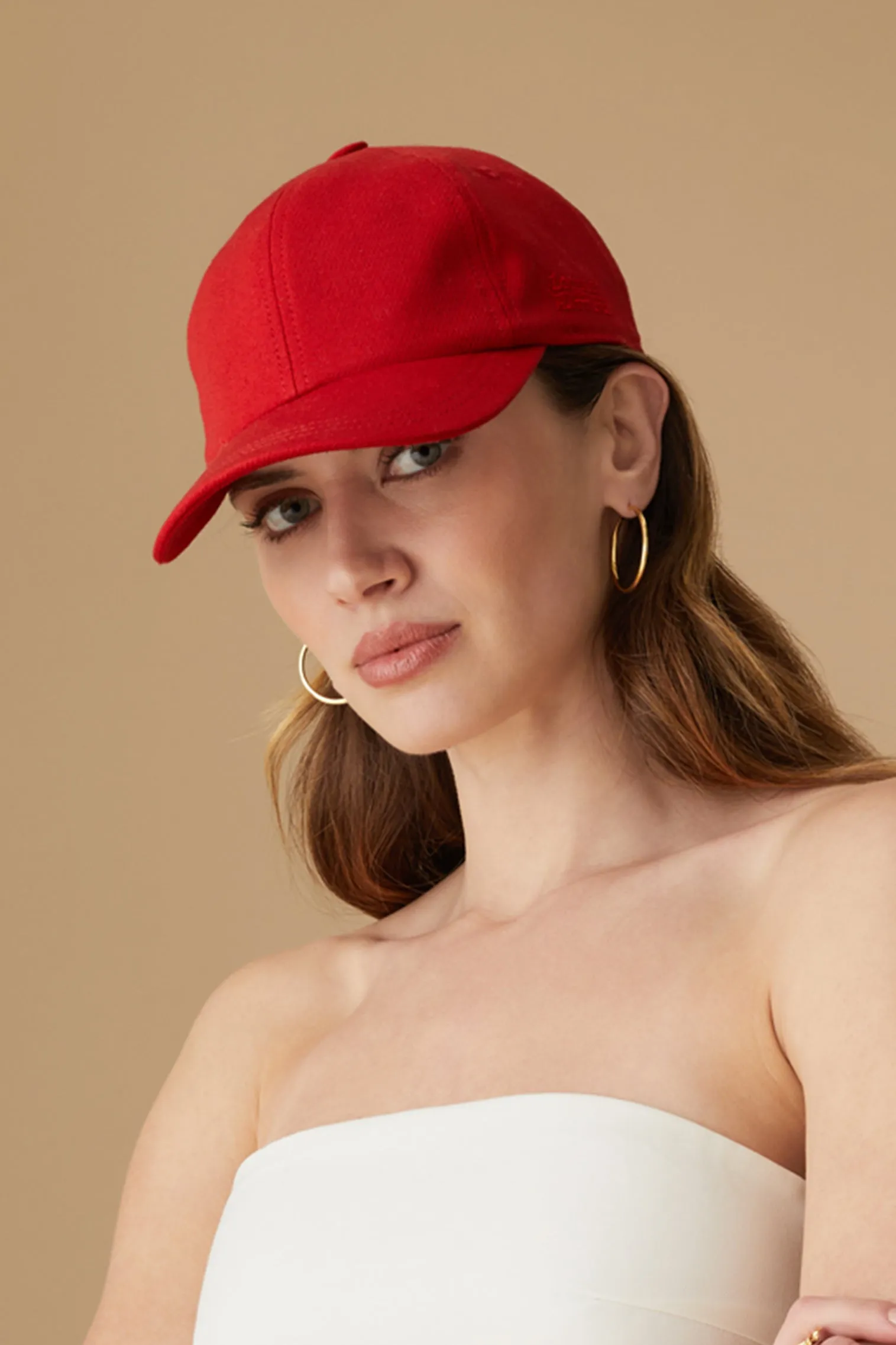 Adjustable Red Baseball Cap