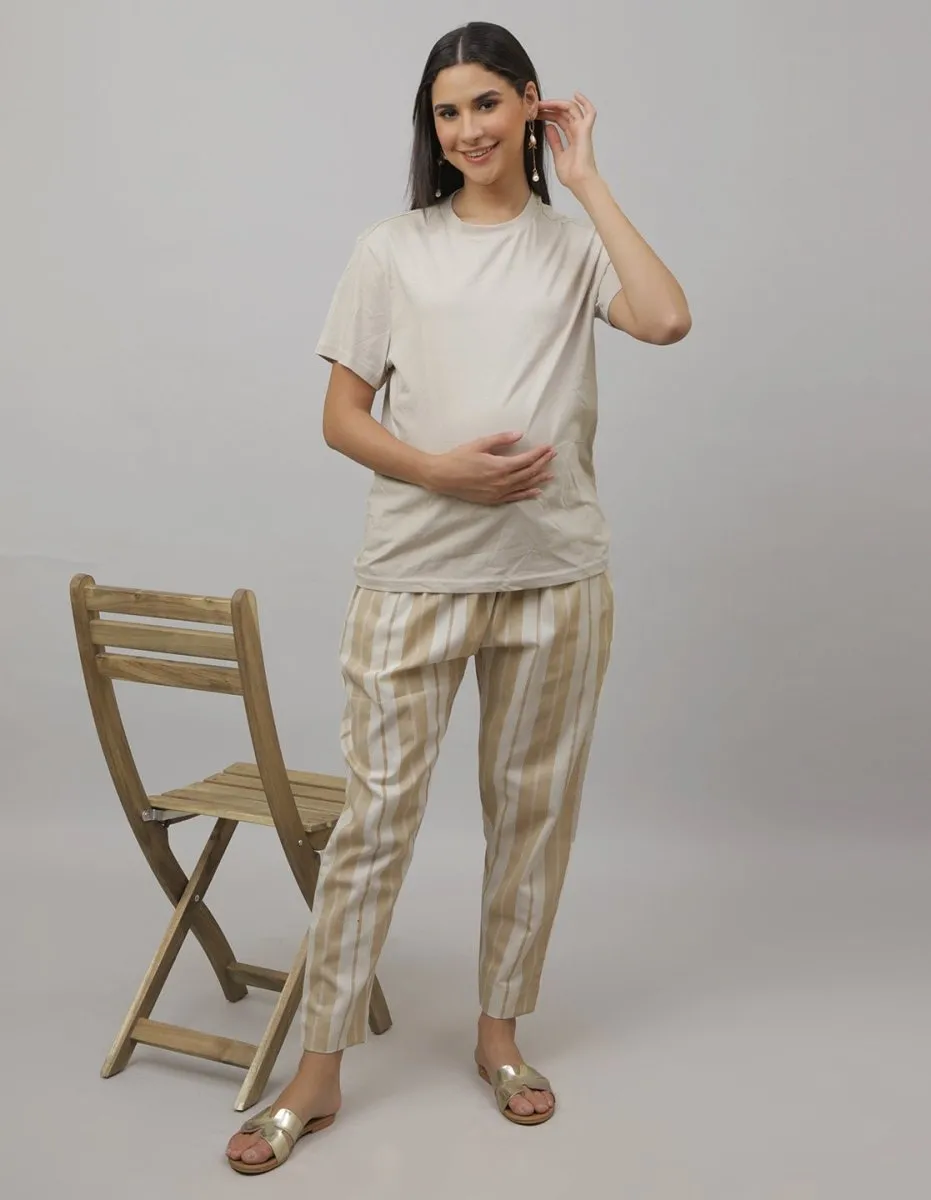 Banana Crepe Maternity Pants