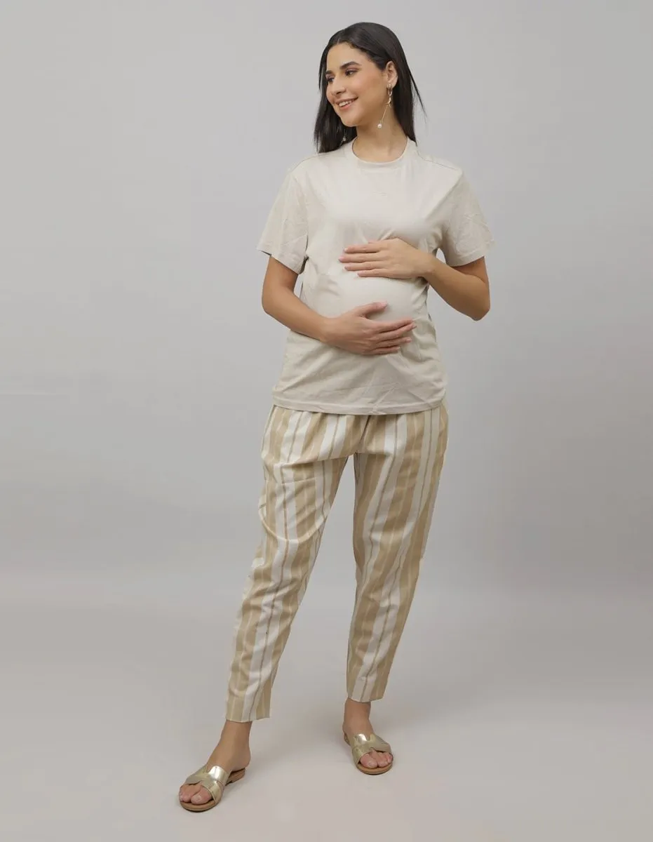 Banana Crepe Maternity Pants