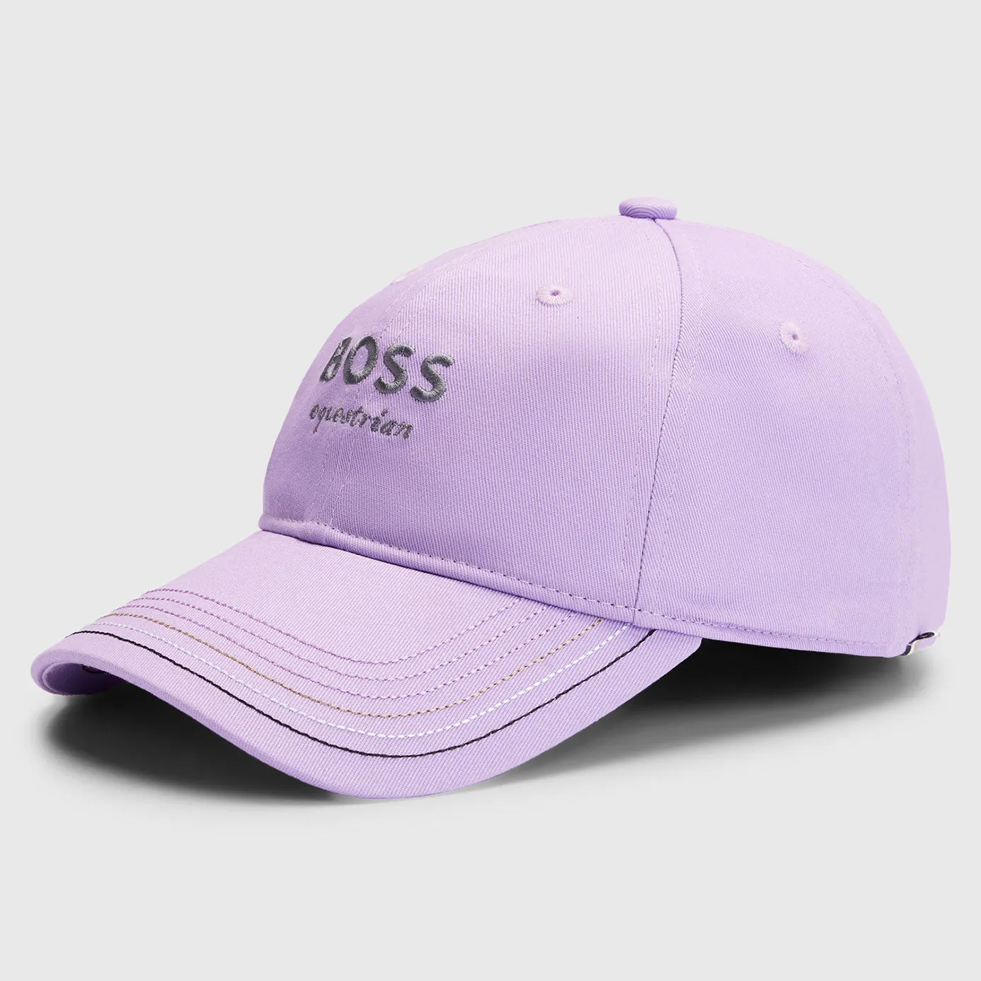 BOSS Equestrian Embroidery Cap - Chalk Violet