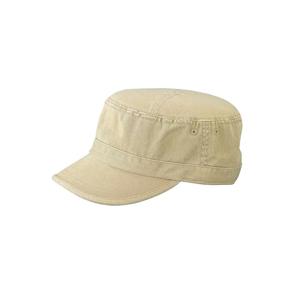 Enzyme Washed Camouflage Cap