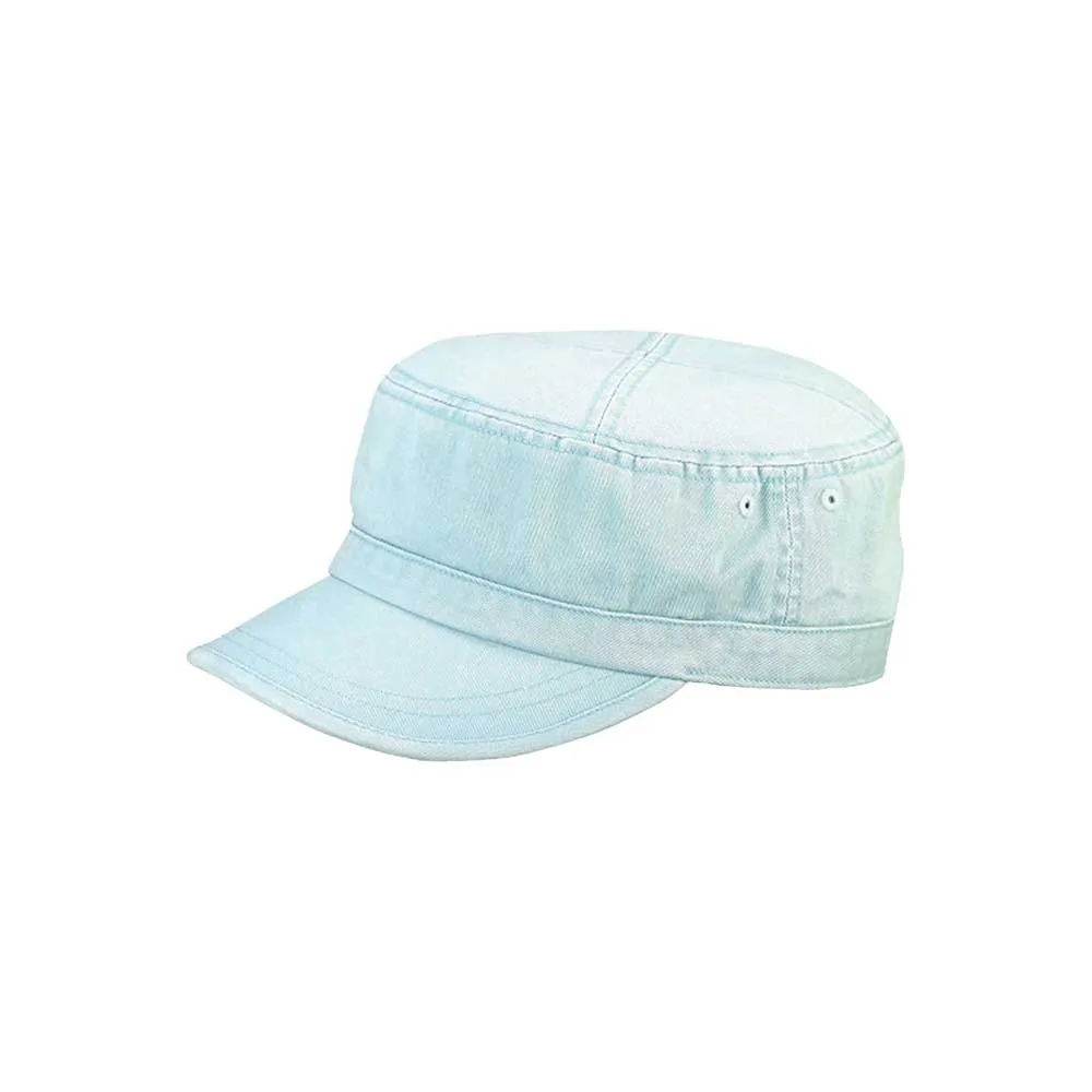 Enzyme Washed Camouflage Cap