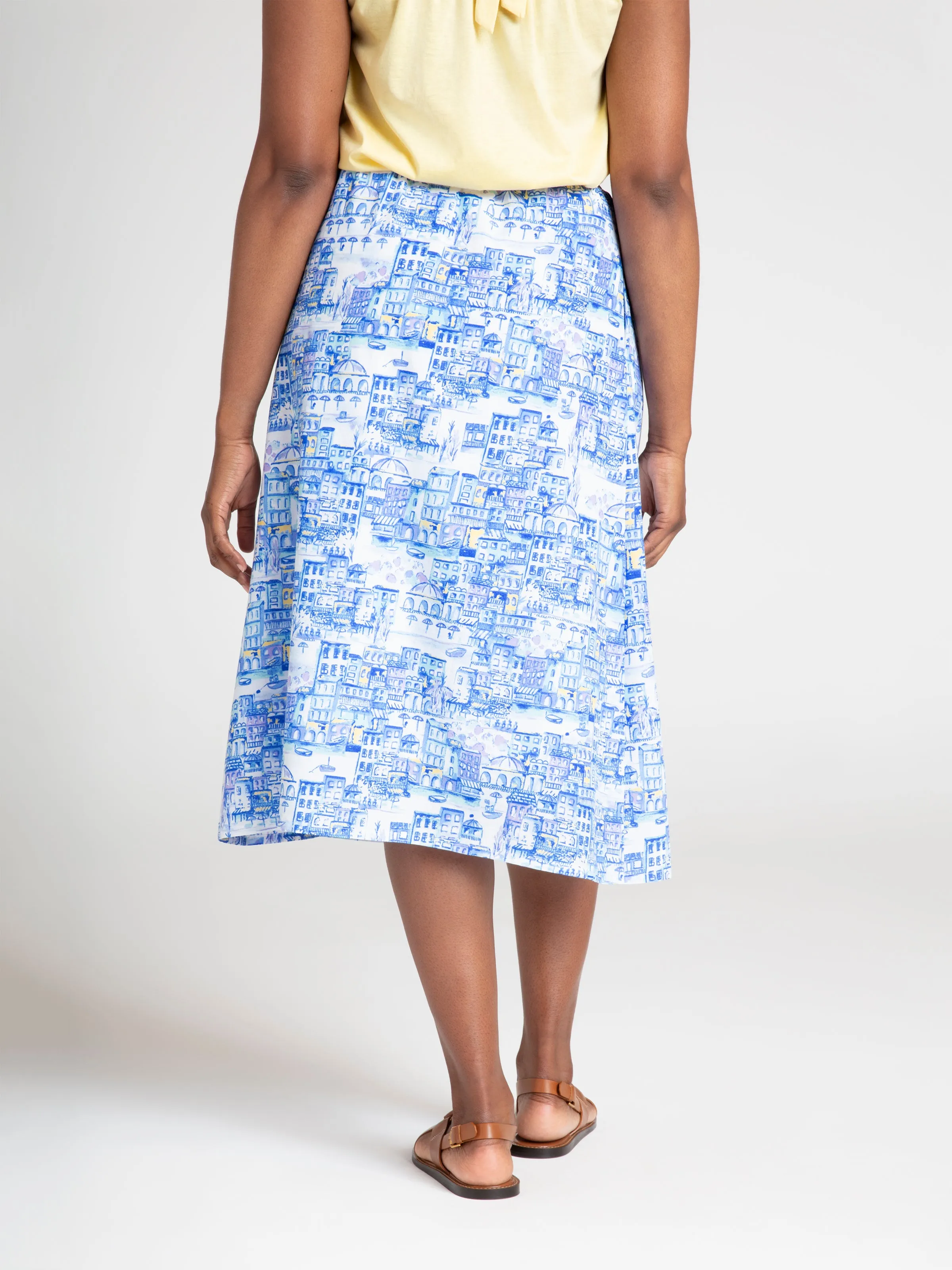 Imogen Organic Cotton Midi Skirt