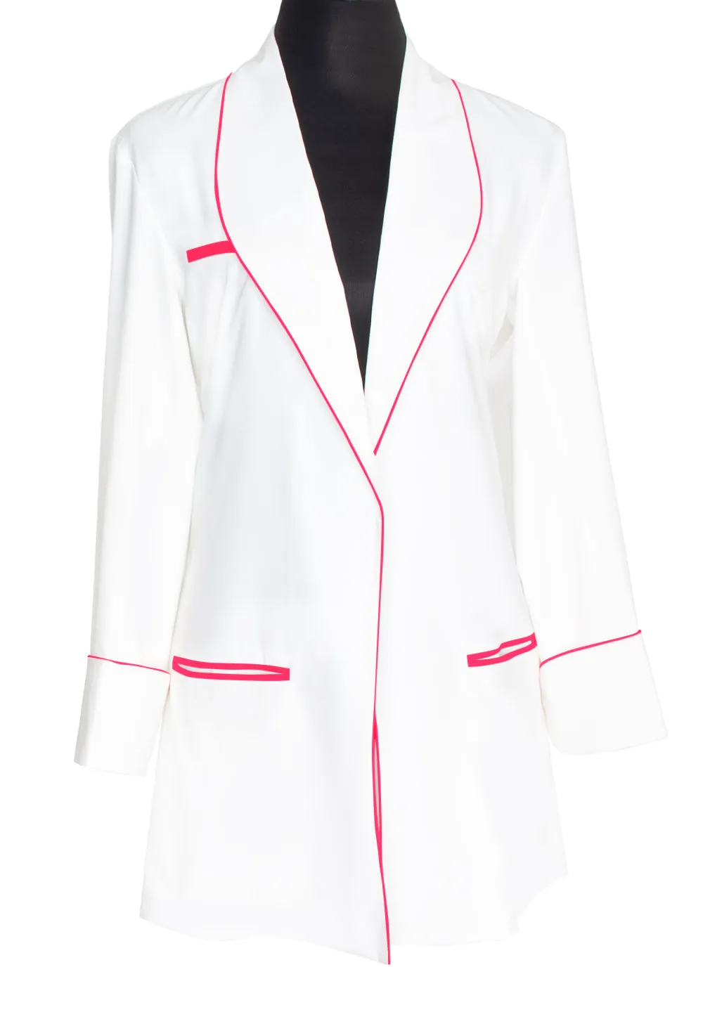 Monochrome - White Blazer (Magenta)