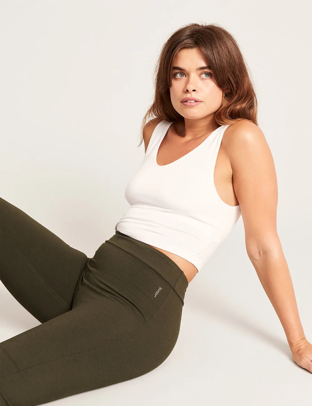 Motivate High Waist Flare Pant - Dark Olive