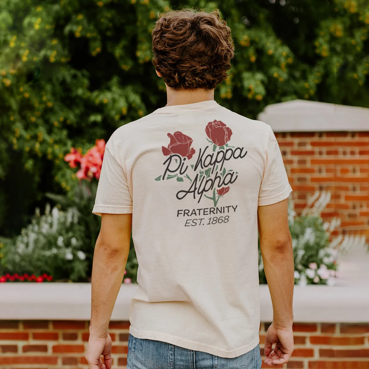 Phi Delt Comfort Colors Rosebud Ivory Short Sleeve Tee