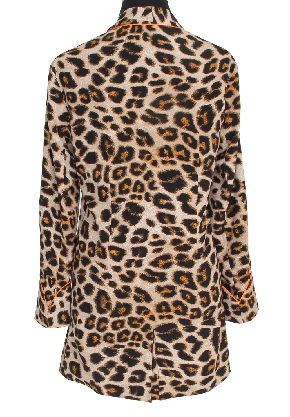 Safari - Orange Leopard Blazer (Neon Orange)