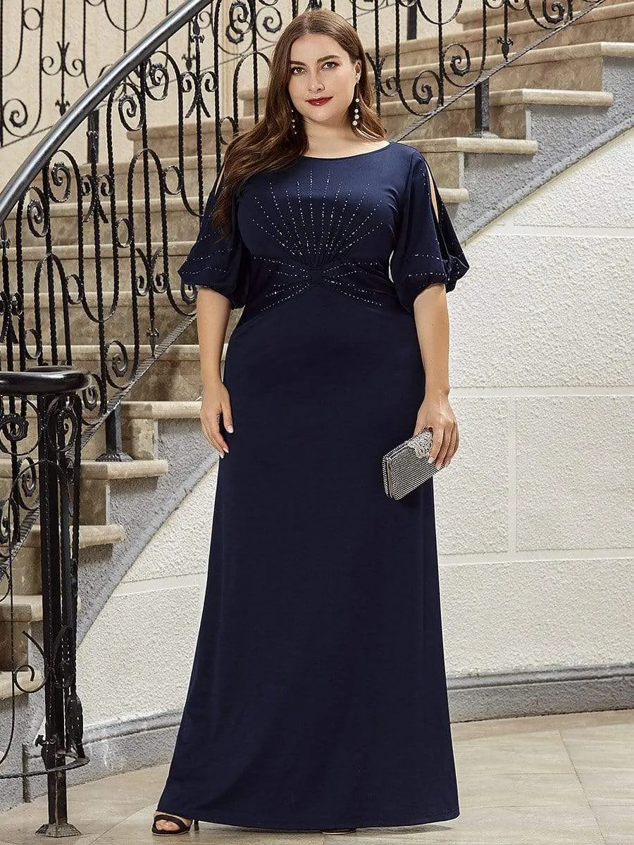 Simple Maxi Plus Size Mermaid Party Dresses for Women