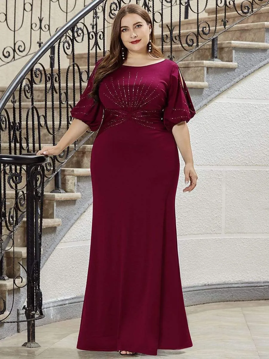 Simple Maxi Plus Size Mermaid Party Dresses for Women