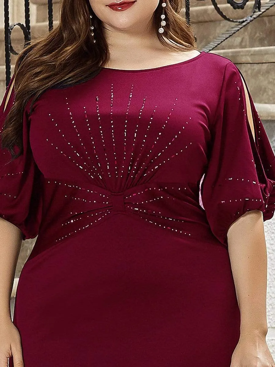 Simple Maxi Plus Size Mermaid Party Dresses for Women