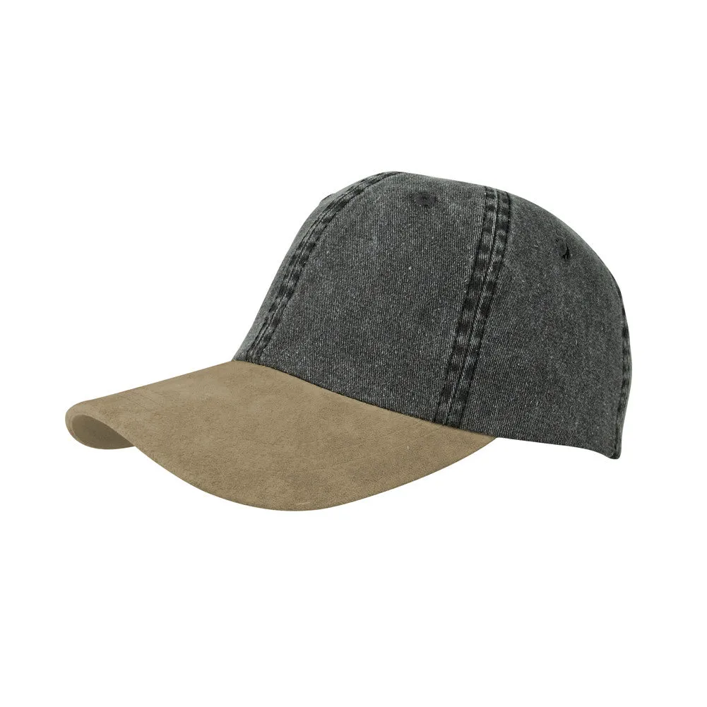 TopHeadwear Washed Pigment Dyed Twill w/ Suede Bill