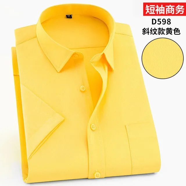 Twill Formal Men's White Shirt Business Male Social Shirts