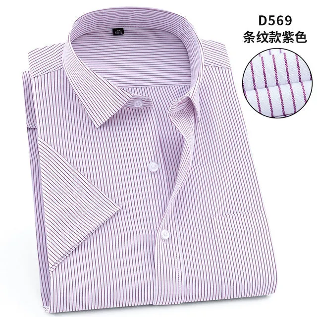 Twill Formal Men's White Shirt Business Male Social Shirts