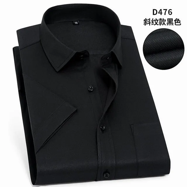 Twill Formal Men's White Shirt Business Male Social Shirts