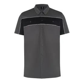 VB770GB - Men's Work Shirts Grey & Black