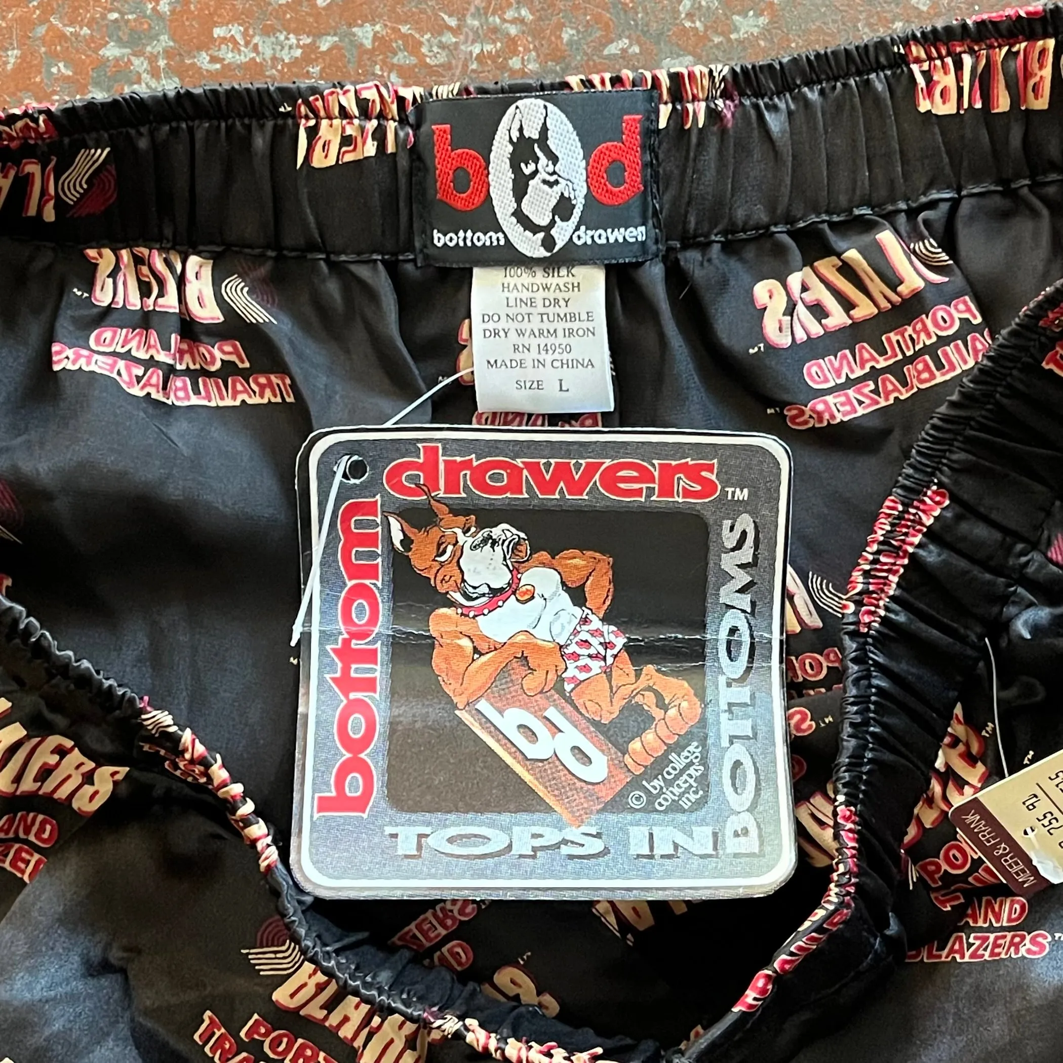 Vintage Portland Trail Blazers Boxer Shorts L