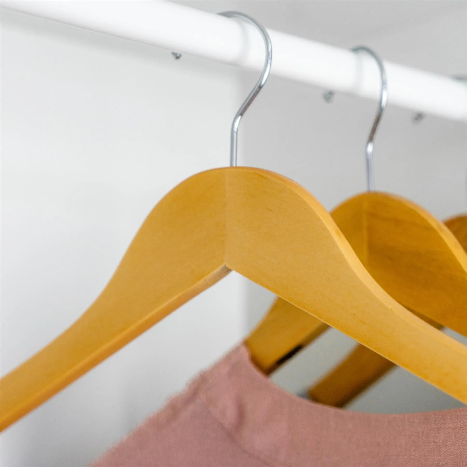 Wooden Coat Hangers - Pack of 10 - By Harbour Housewares